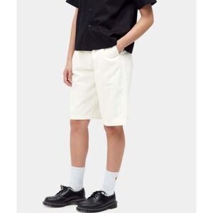 Carhartt WIP Women's Tristin White Bermuda Shorts Size 28 Work Casual Travel